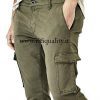 Pantalone Guess Uomo con tasconi verde militare M73A15W8S71