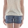 Pepe Jeans T-Shirt donna panna in tessuto lavorato PL502818 BARBIE