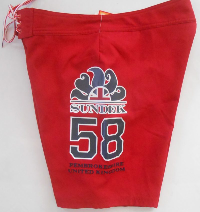 Sundek Costume Uomo Boxer rosso logo laterale M429BDP2041-221