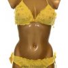 Twin Set Bikini donna cuoricini giallo MS5B22