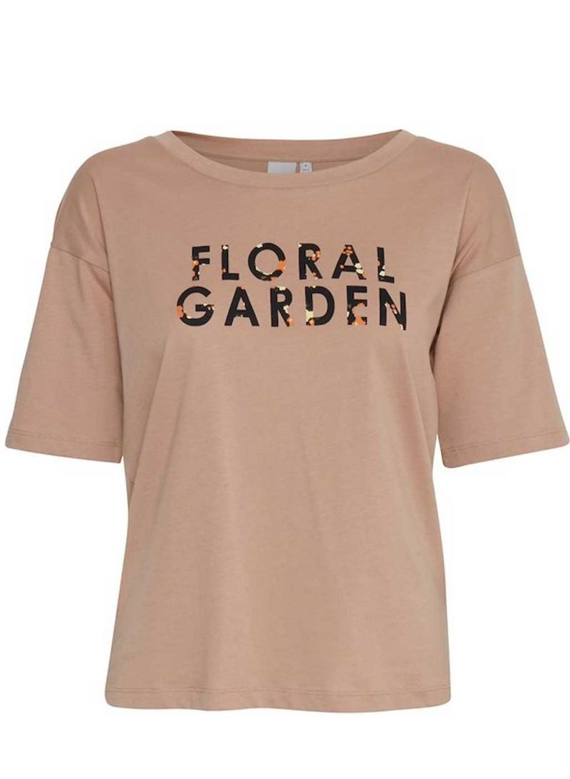 Ichi T-Shirt Donna scritta floreale art. 20111136