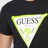 T-Shirt Uomo con Logo Gommato Fluorescente Guess Art. M01I55J1300