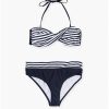 Losan Bikini Fascia con Slip Vita Alta Fantasia Marinara 012-4000AL