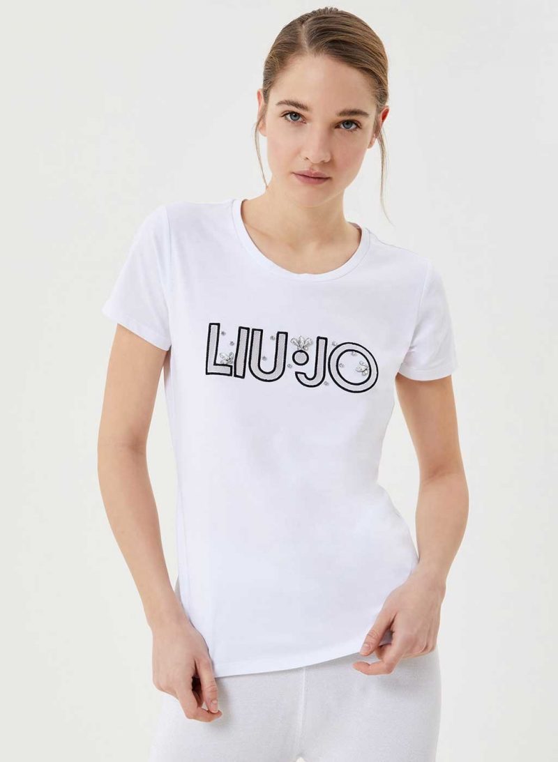 T-shirt donna Liu Jo con logo art. TA1026J5003